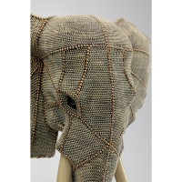 Deko Objekt Elephant Head Pearls 76