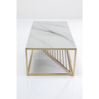 Coffee Table Art Marble Glass 140x70cm