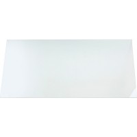 piano di vetro temperato trasparente 160x80x0,8cm