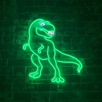 Wanddekoration LED &#39;Dinosaur T-Rex&#39;