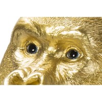 Figurine décorative Monkey Gorilla Side doré 39cm