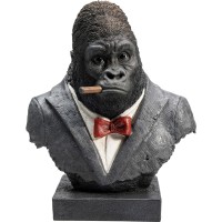 Deco Object Smoking Gorilla 48cm