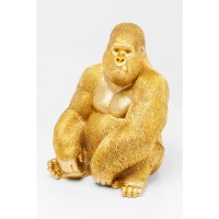 Figura decorativa Monkey Gorilla Side XL oro 76cm