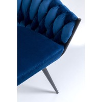 Chair with Armrest Knot Blue