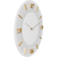 Wall clock Leonardo White/Gold