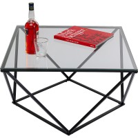 Coffee Table Cristallo Black 80x80cm