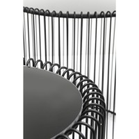 Side Table Wire Black Ø44cm (2/Set)