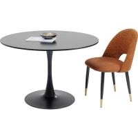 Table Schickeria noir Ø110
