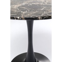 Table Schickeria marbre noir Ø80cm