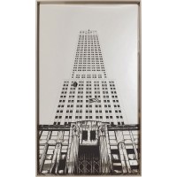 Tableau encadré Empire State Mirror 77x130cm