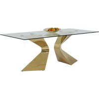 Table Gloria Gold 100x200cm