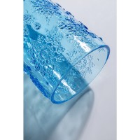 Bicchiere acqua Ice Flowers blu