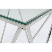 Side Table Cristallo Silver 50x50cm