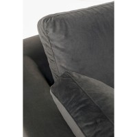 Canapé d angle Gianni PM velours gris droite