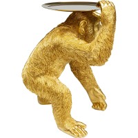Deko Figur Butler Playing Chimp Gold 52cm