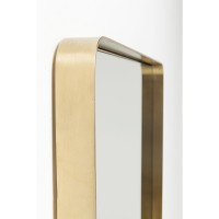 Mirror Curve Rectangular Brass 80x120cm