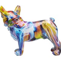 Figura decorativa Frenchie colorato 24cm