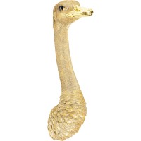 Wandschmuck Ostrich Gold