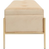 Bench Buttons Storage Beige Small