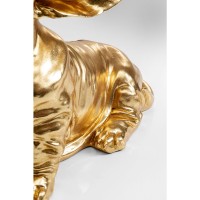 Figura decorativa Coiffed Dog oro 52cm