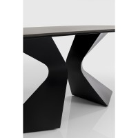 Tisch Gloria Outdoor Keramik Schwarz 180x90cm