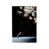 Glass Picture Flying Astronaut 100x150cm