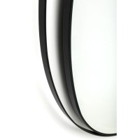 Specchio da parete Bonita nero Ø80cm