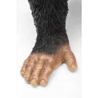 Deco Figurine Butler Playing Chimp Black 52cm