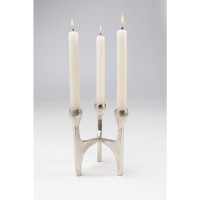 Candle Holder Stacky Silver 15cm