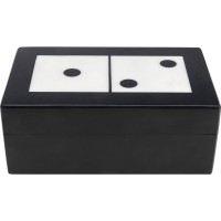 Objet décoratif Domino noir/blanc 14x5cm