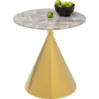 Table d appoint Rita doré Ø50cm