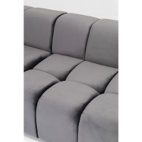 Canapé d angle Belami Velvet gris gauche