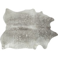 Tappeto Hide Acid Wash argento 214x246cm