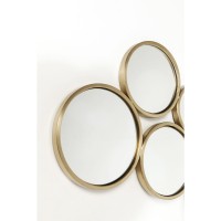 Specchio Bubbles ottone 138x93cm