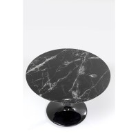 Table Solo Marble noir Ø110