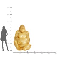 Figura decorativa Gorilla Gold XL 180