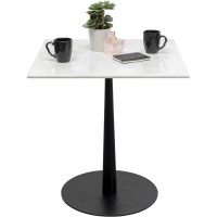 Table bistrot Capri blanc 70x70cm