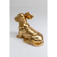Figurine décorative Coiffed Dog doré 52cm