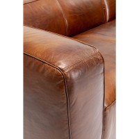 Corner Sofa Cubetto Leather Brown