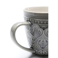 Cup Sicilia Mandala Grey 10cm