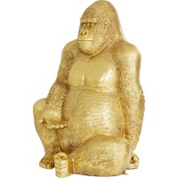 Deko Figur Gorilla Gold XL 180