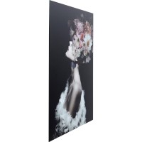 Glasbild Flowery Beauty 80x120cm