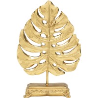 Oggetto decorativo Monstera Leaf oro 26cm