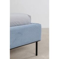 Bed East Side Cord Blue 160x200cm