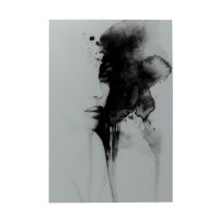 Glasbild Smokey Face 100x150cm