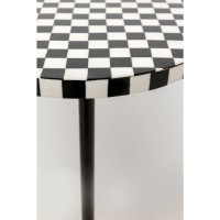 Table d appoint Domero Chess noir blanc Ø25cm