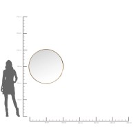 Spiegel Curve Round Brass Ø100cm