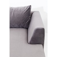 Canapé d angle Gianni droite gris-noir
