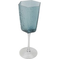 Red Wine Glass Cascata Blue