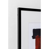 Framed Picture Box Back Red 60x80cm